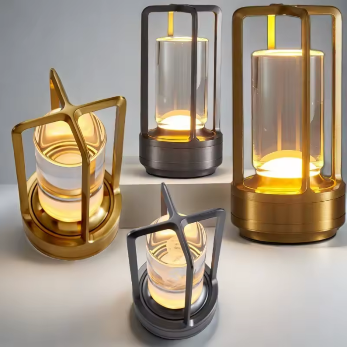 Genopladelig Nordic LED Bordlampe med Berøringskontrol