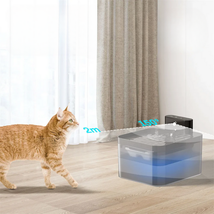 Automatisk Trådløs Katte Vandfontæne med Sensor og Filtrering