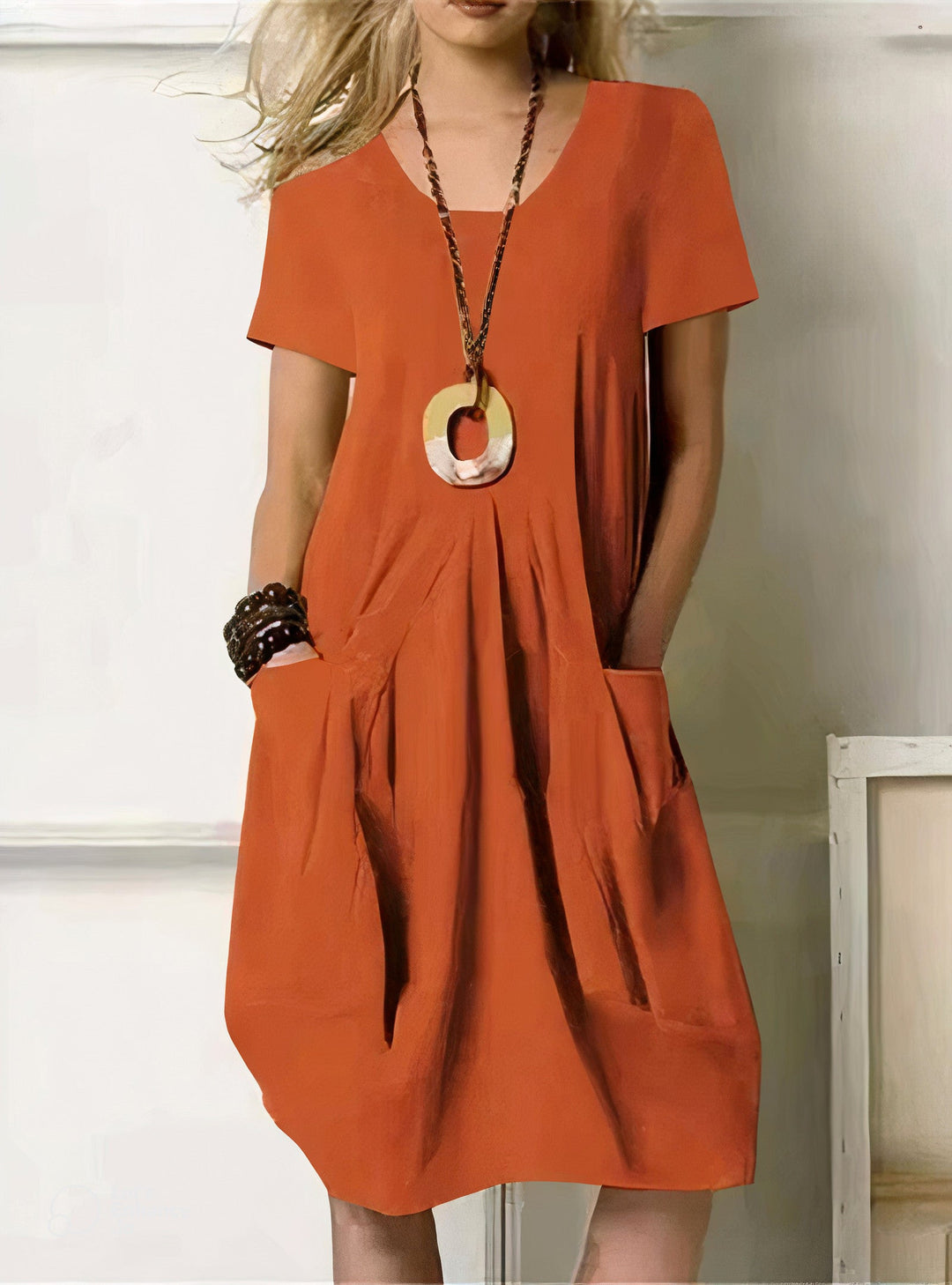 Evelyn™ | Afslappet Fit Kjole