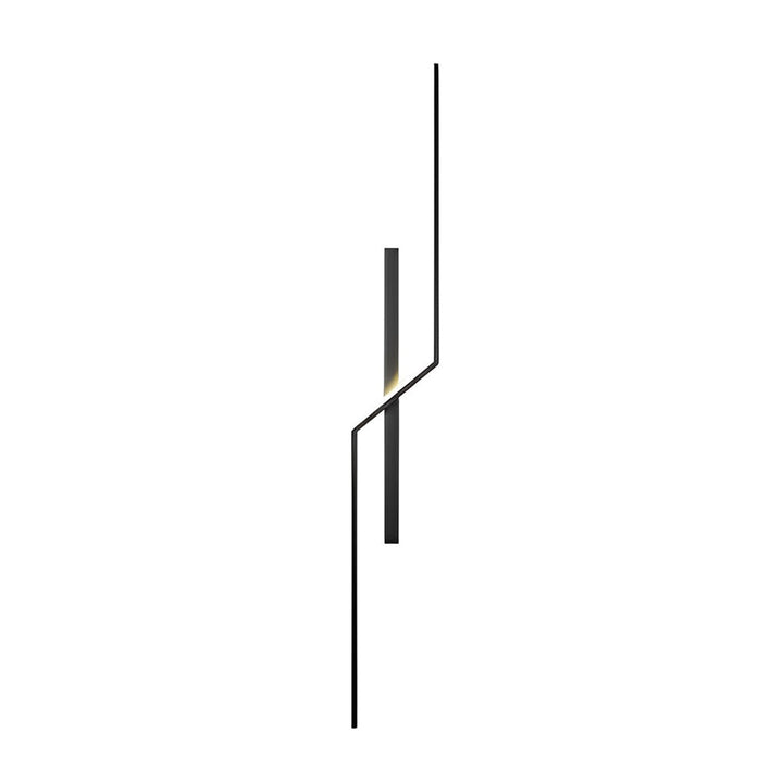 Moderne Sort og Guld LED Væglampe med Minimalistisk Design