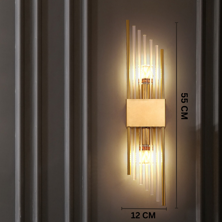 Elegant LED Væglampe i Rustfrit Stål