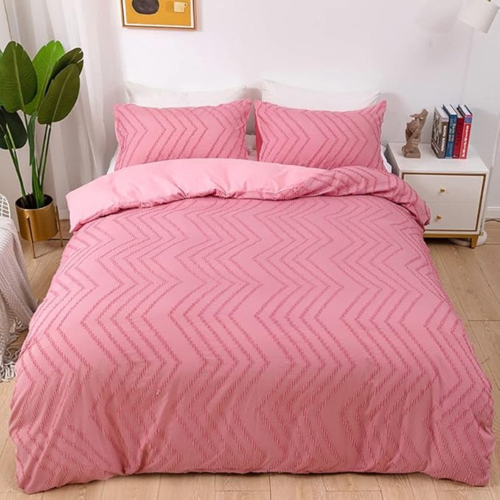 Chevron Mikrofiber Dynecover Sæt med Pudebetræk