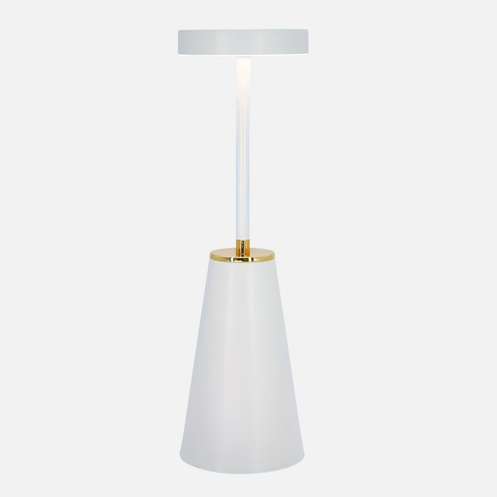 Genopladelig Trådløs Metal Bordlampe med Justerbar Lysstyrke