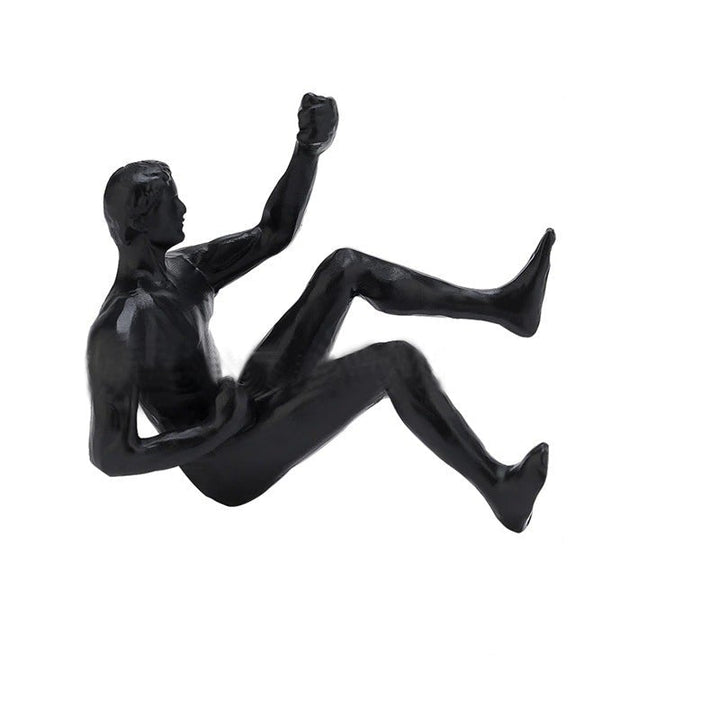3D Klatrevæg Skulptur i Sort Harpiks