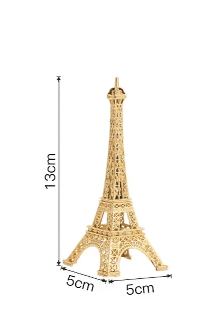 Elegant Metal Eiffel Tårn Figur 30,5 cm