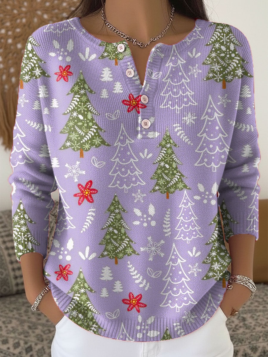 Raegan™ | Juletrøje med knapper
