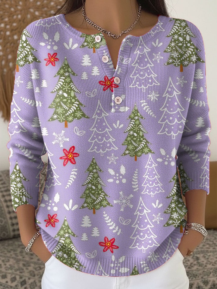 Raegan™ | Juletrøje med knapper