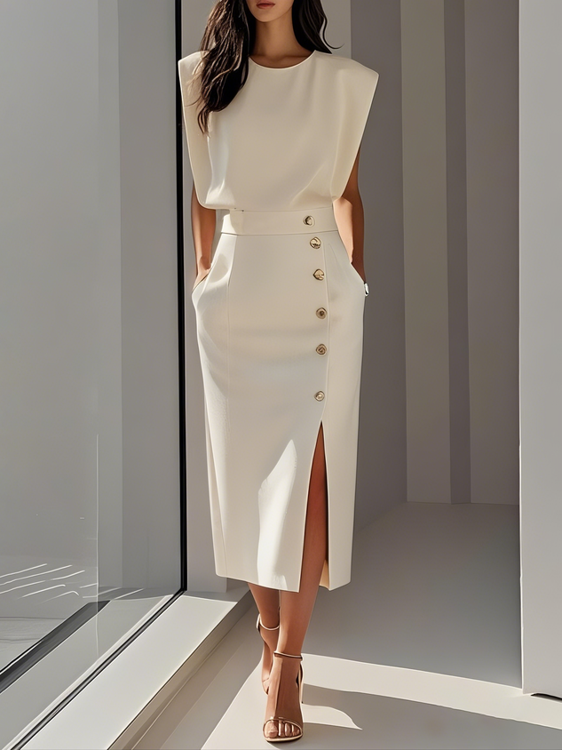Aspen™ | Ubesværet Charme Midi Kjole
