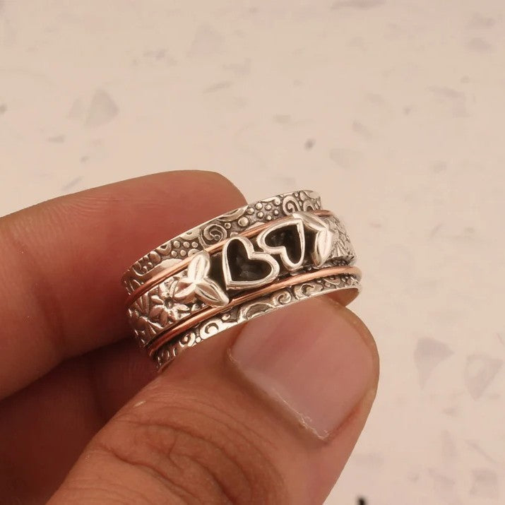 Graveret Sølv Heritage Ring