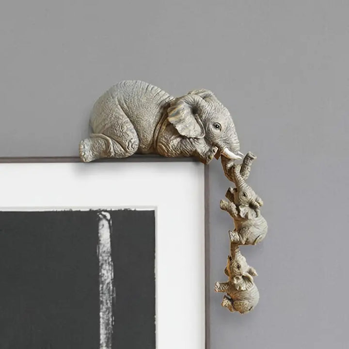 Elegant Elefant Dekorativ Ornament i Højkvalitets Harpiks