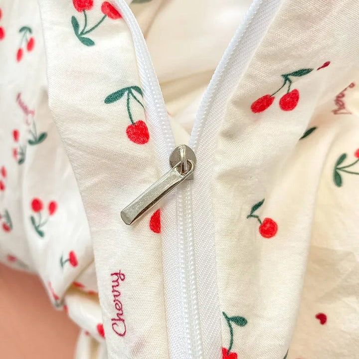 Blomster Duvet Cover Sæt med Pudebetræk i Blødt Stof