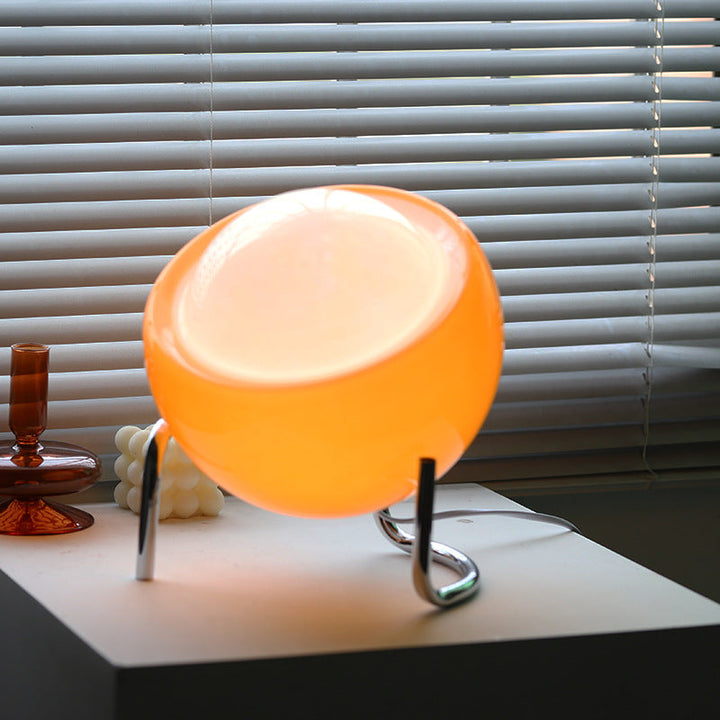 Bauhaus Middelalder Bordlampe i Stenglas