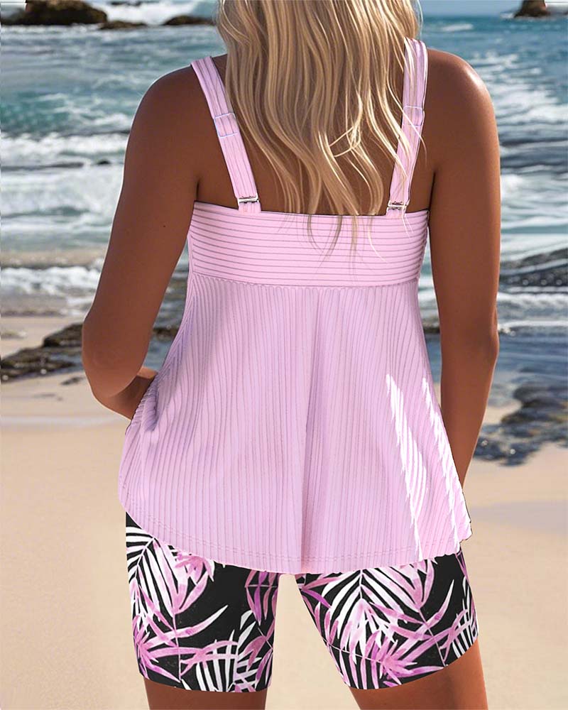 Colette | Kvinders Tummy Control Printed Tankini