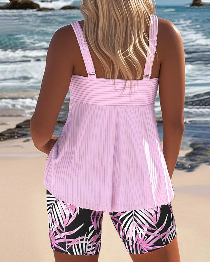 Colette | Kvinders Tummy Control Printed Tankini