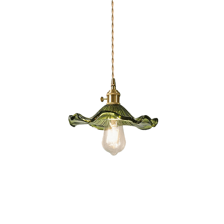 Hibiscus Pendel i Metal og Glas