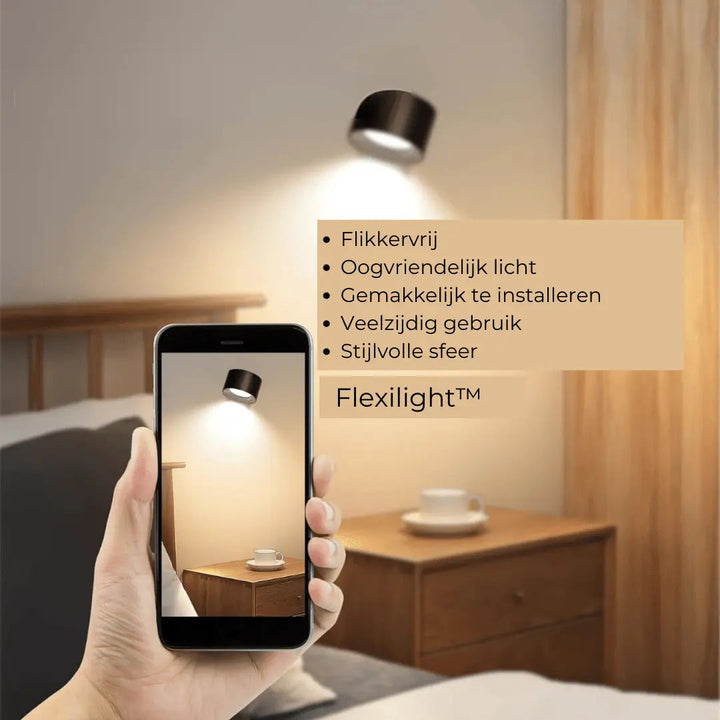 Genopladelig Trådløs Væglampe med 360° Svingfunktion
