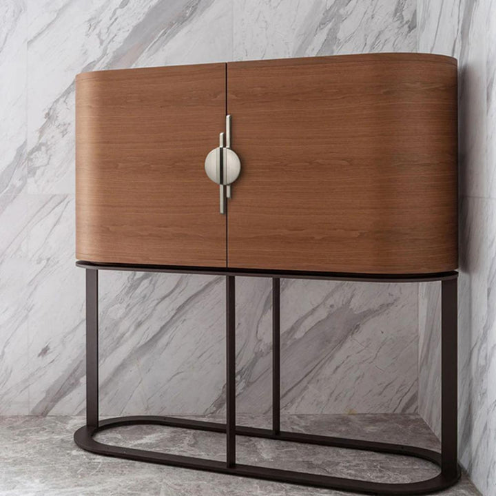 Halvmåne Skabshåndtag i Zinklegering - Moderne Design