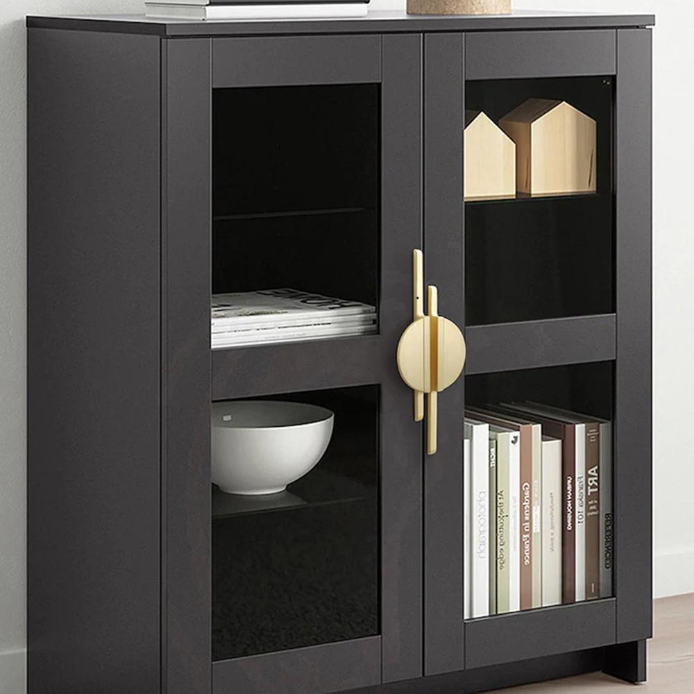 Halvmåne Skabshåndtag i Zinklegering - Moderne Design