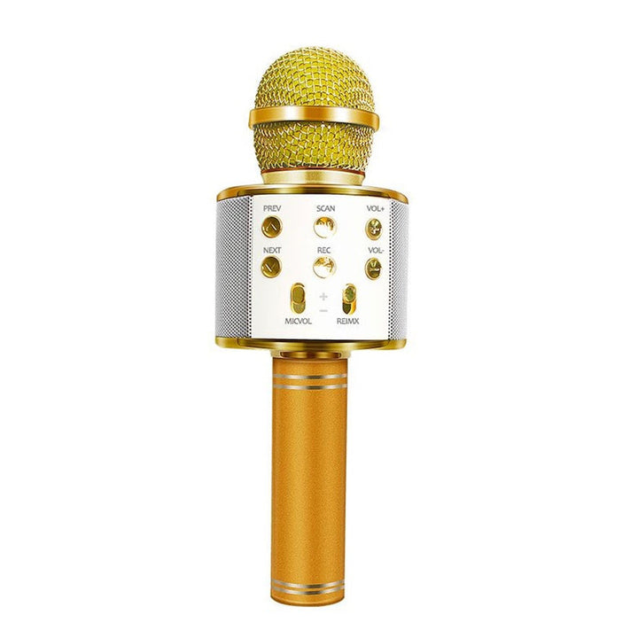 Genopladelig Bluetooth Karaoke Mikrofon med Indbygget Højttaler og Støjreduktion