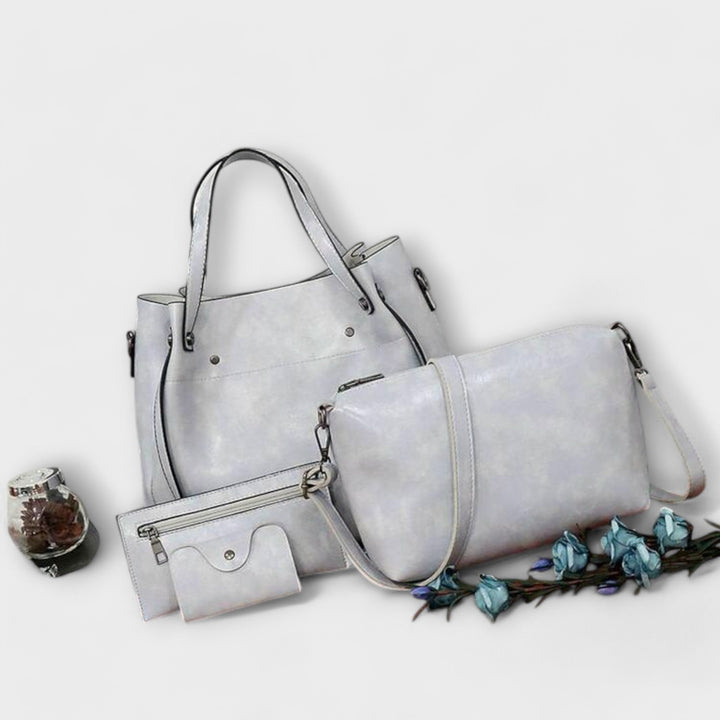 Olivia™ | 4-delt Vintage Taske Sæt