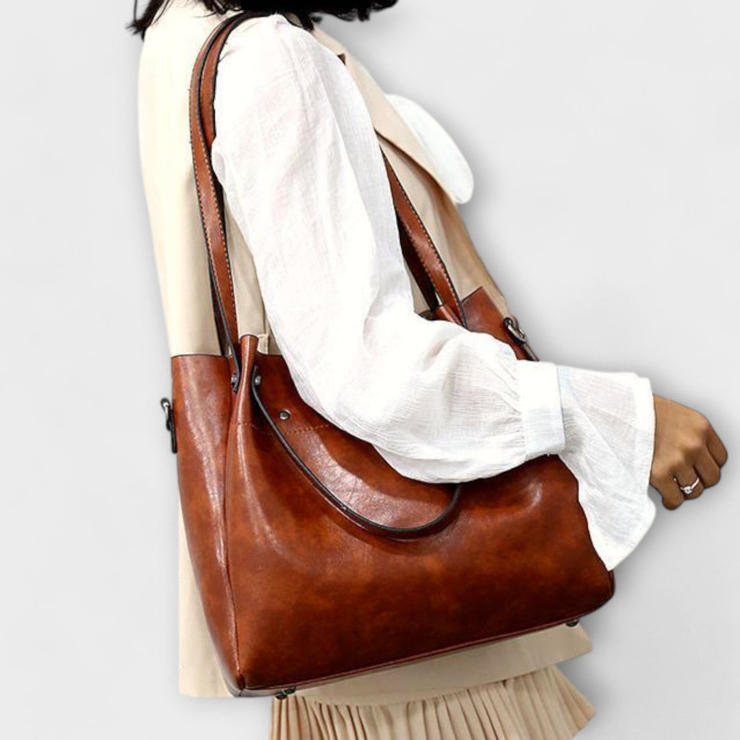 Olivia™ | 4-delt Vintage Taske Sæt