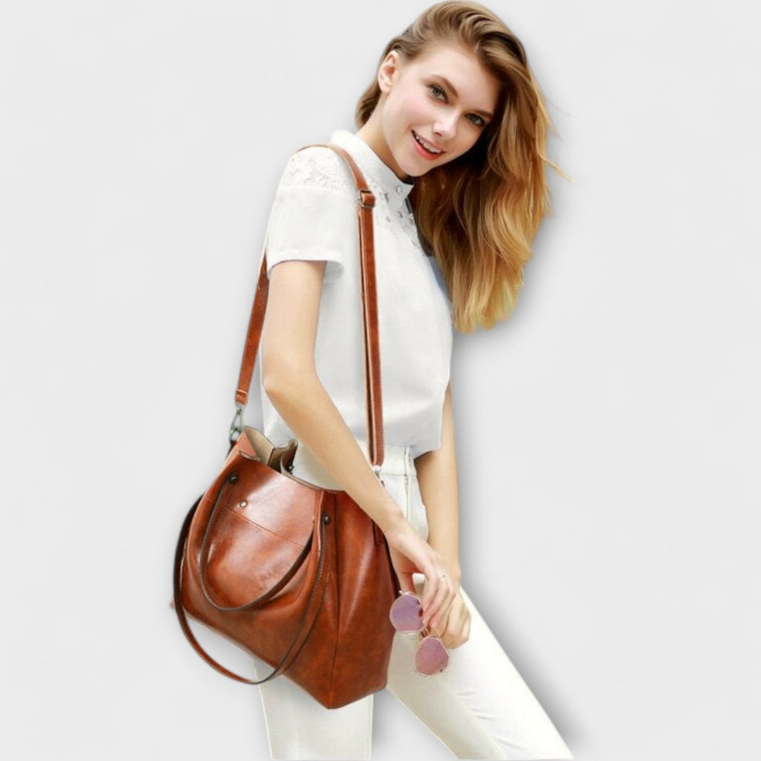 Olivia™ | 4-delt Vintage Taske Sæt