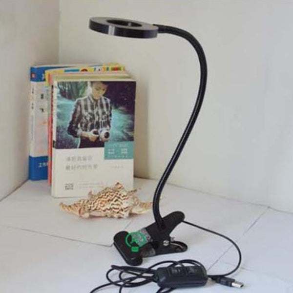 Industriel Clip-On LED Skrivebordslampe i Metal