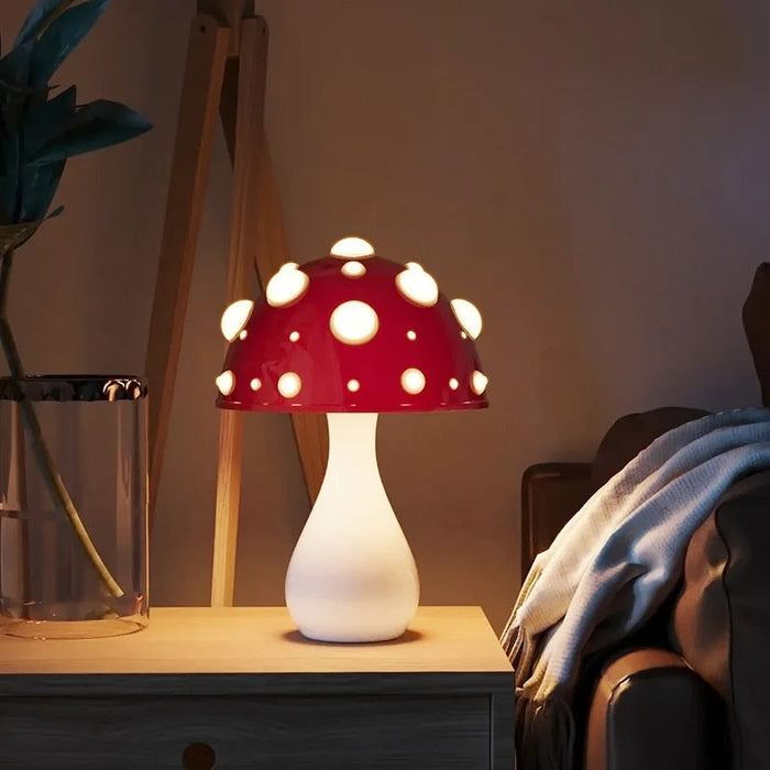 Svampeformet Dæmpbar LED Bordlampe med Varm Hvidt Lys