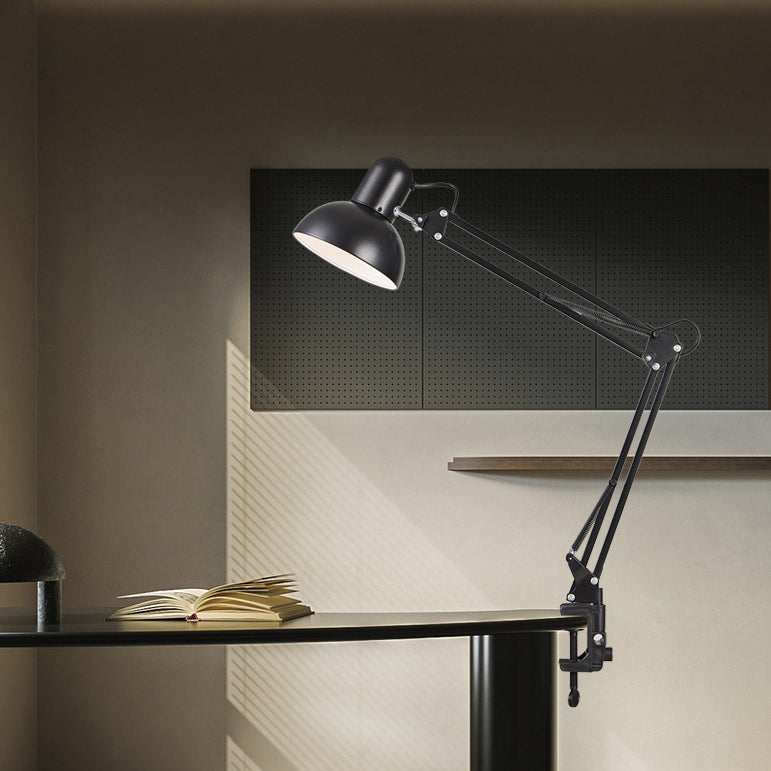 Minimalistisk Sammenklappelig Bordlampe med Klemme