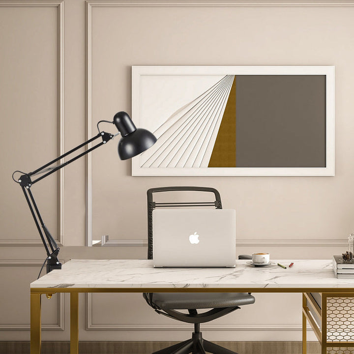 Minimalistisk Sammenklappelig Bordlampe med Klemme