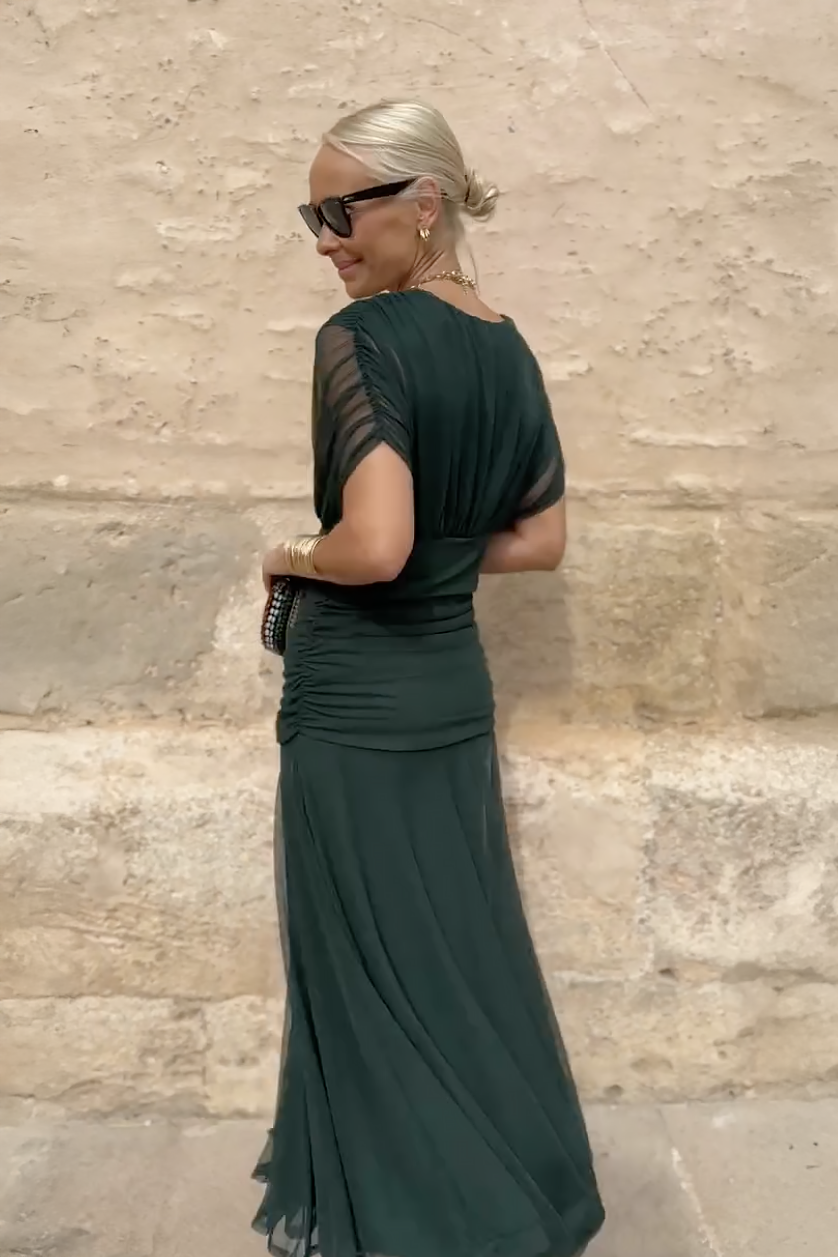 Alison™ | Elegant V-hals Fantasi Fest Maxi Kjole