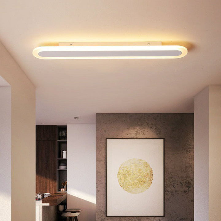 Ultra Tynd LED Loftlampe i Hvid Akryl