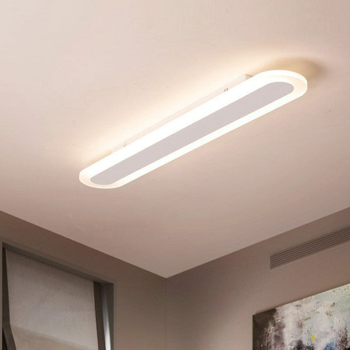 Ultra Tynd LED Loftlampe i Hvid Akryl
