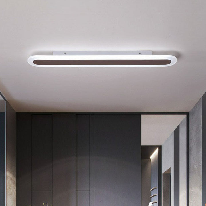 Minimalistisk Hvid Akryl Loftlampe med LED