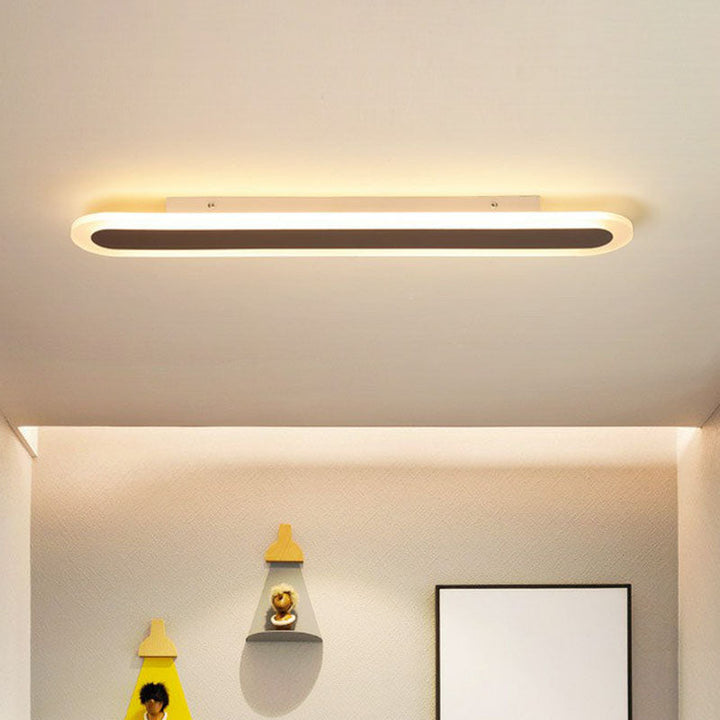 Minimalistisk Hvid Akryl Loftlampe med LED