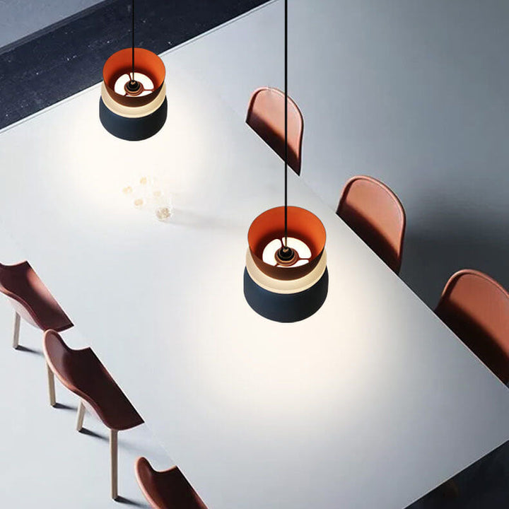 Farverig Macaron LED Pendel lampe i Moderne Skandinavisk Design