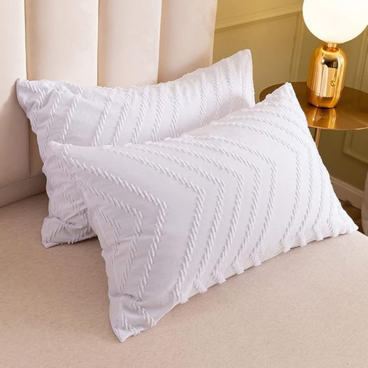 Chevron Mikrofiber Dynecover Sæt med Pudebetræk