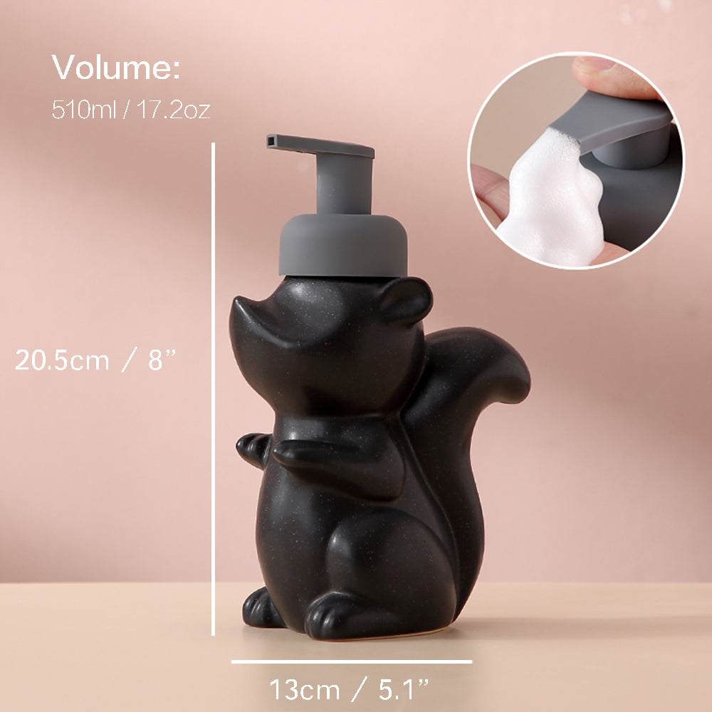 Keramisk Sæbe Dispenser med Skummende Pumpe, 510 ml