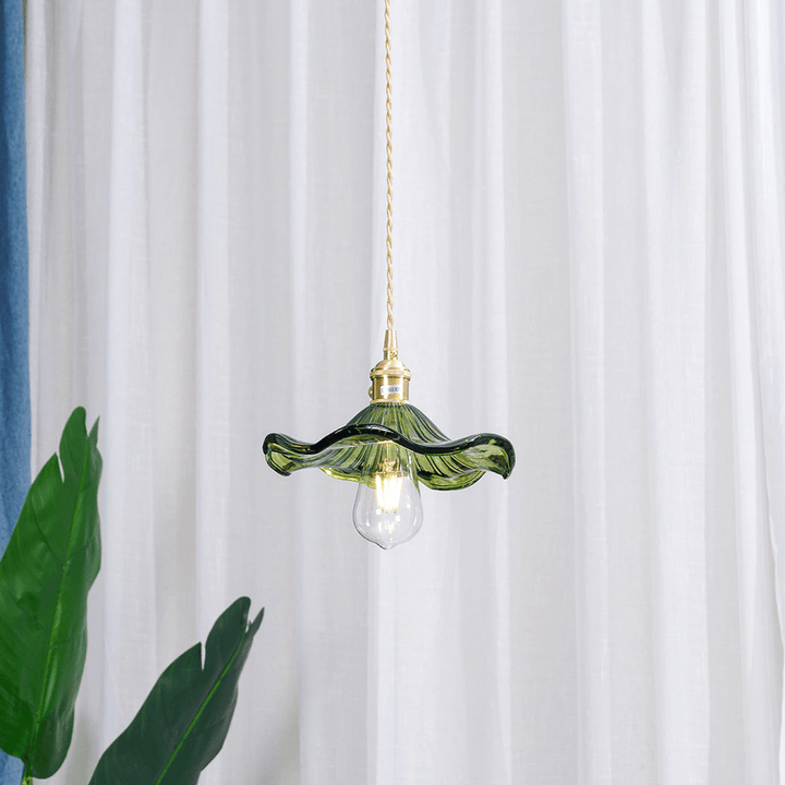 Hibiscus Pendel i Metal og Glas