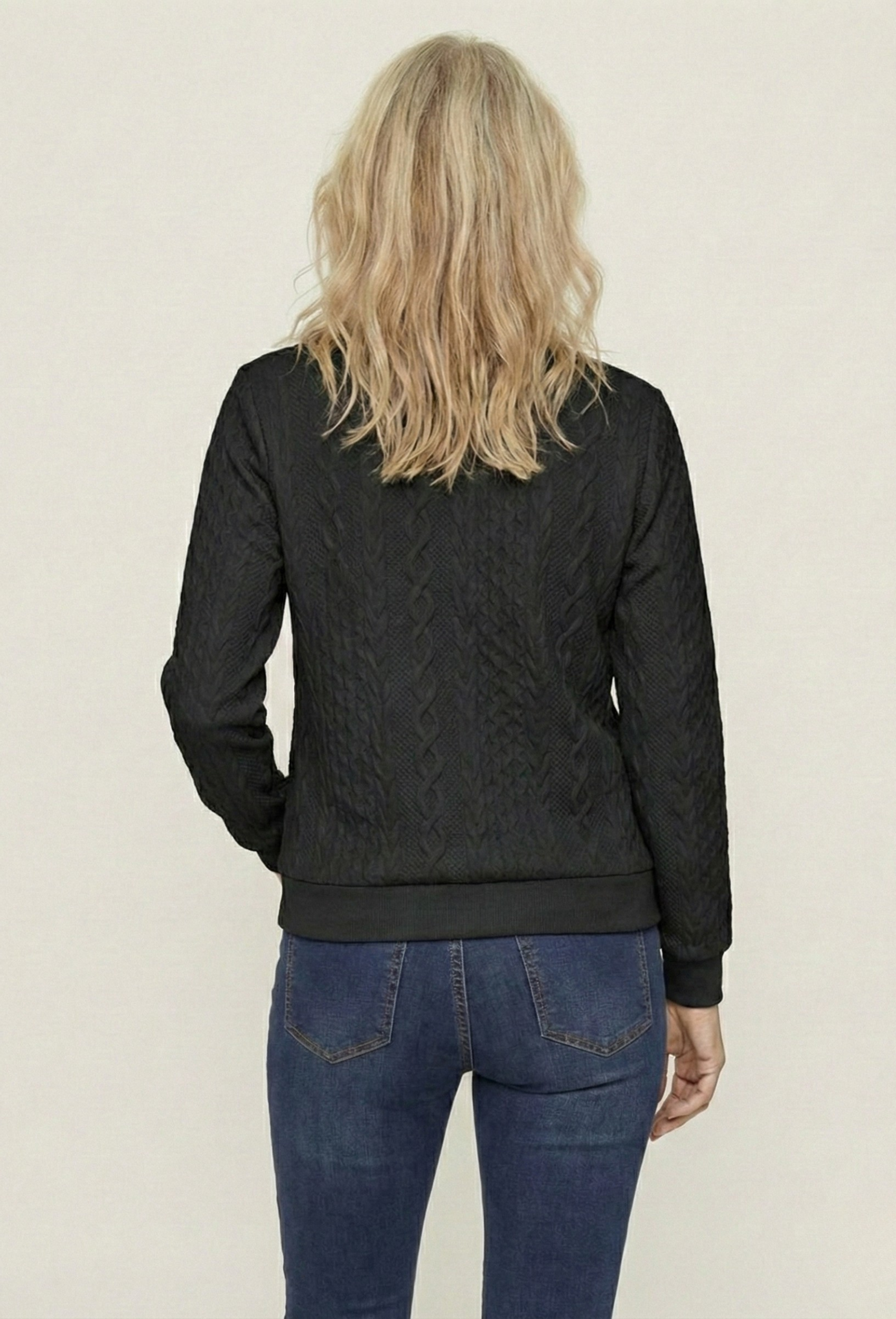 Sofie | Klassisk Striktrøje med Lynlås – Komfortabel & Tidløs