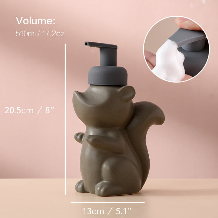Keramisk Sæbe Dispenser med Skummende Pumpe, 510 ml