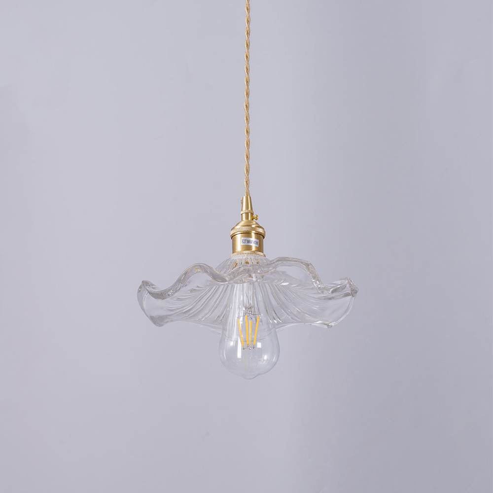 Hibiscus Pendel i Metal og Glas