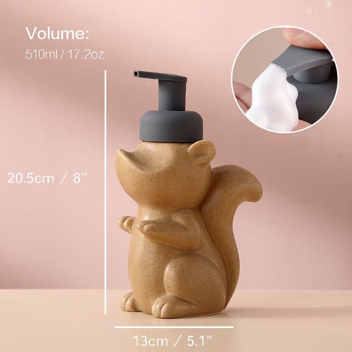 Keramisk Sæbe Dispenser med Skummende Pumpe, 510 ml