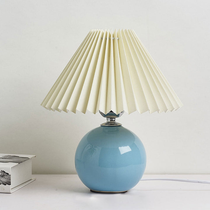 Moderne Keramisk Bordlampe i Flere Farver