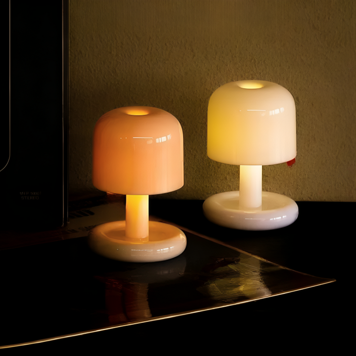 USB Genopladelig Bærbar Bordlampe med Blødt Varmt Lys