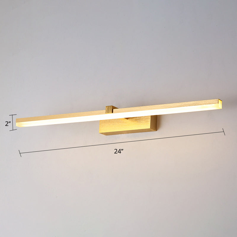 Guld LED Badeværelseslampe med Moderne Design