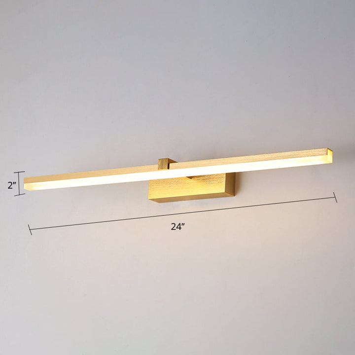 Guld LED Badeværelseslampe med Moderne Design