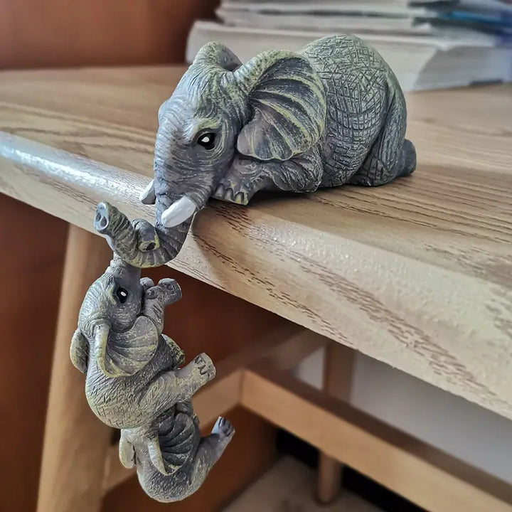 Elegant Elefant Dekorativ Ornament i Højkvalitets Harpiks
