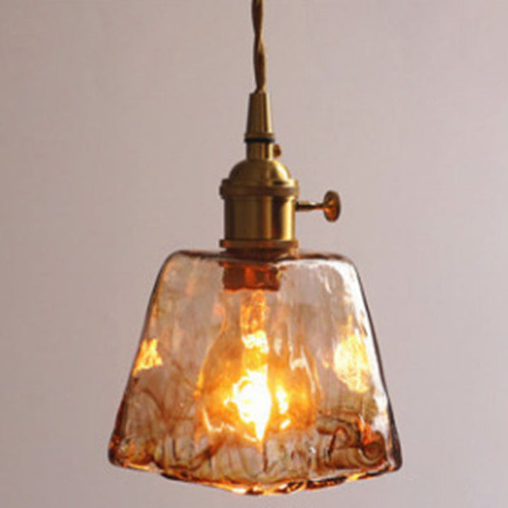 Sort Oval Loftlampe med Krystalprismaer i Industriel Stil
