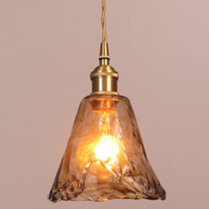 Sort Oval Loftlampe med Krystalprismaer i Industriel Stil